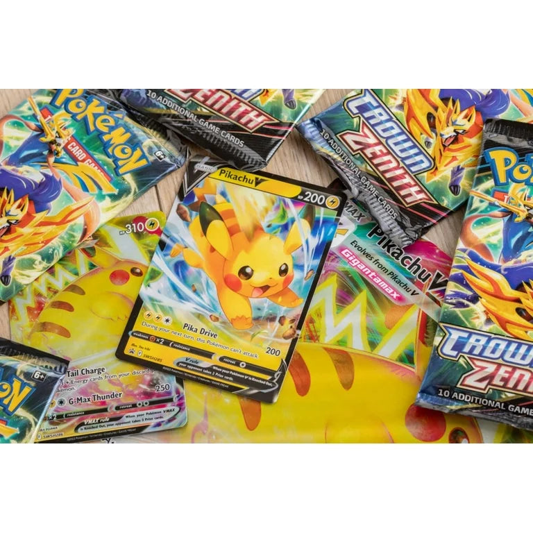 Crown Zenith Special Collection Pikachu Vmax - (7 Booster Packs + Gigantamax Pikachu Included!)