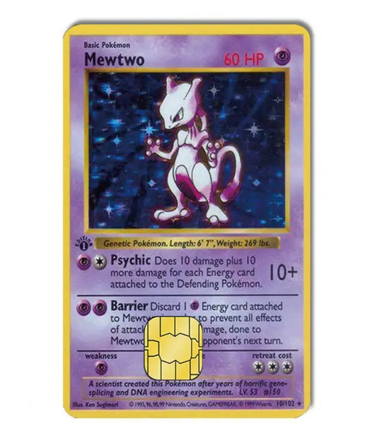 Mewtwo Credit Card Decal