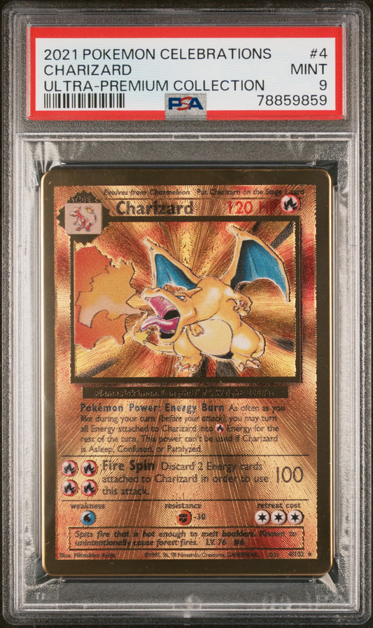 Ultra-Premium Collection Charizard Gold (PSA 9)
