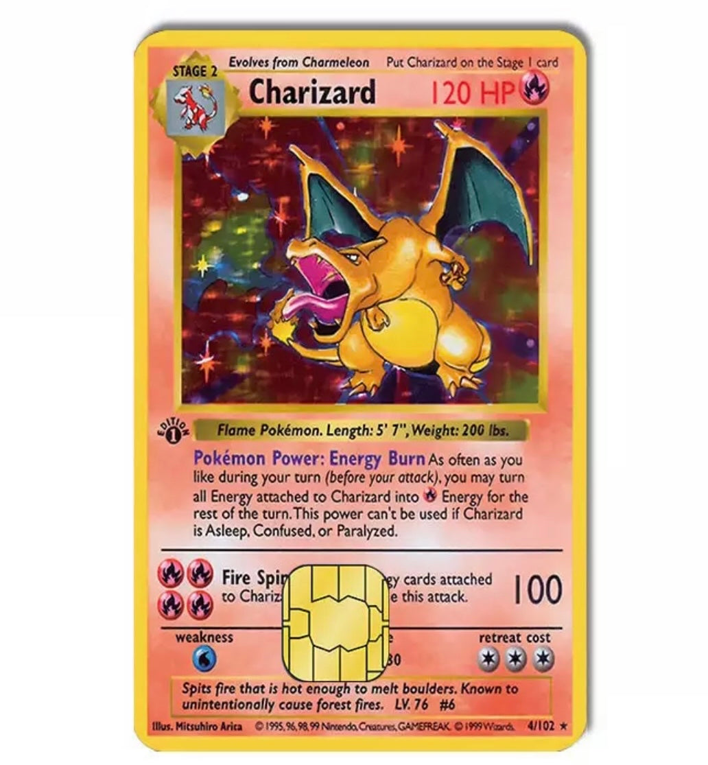Charizard Credit Card Decal