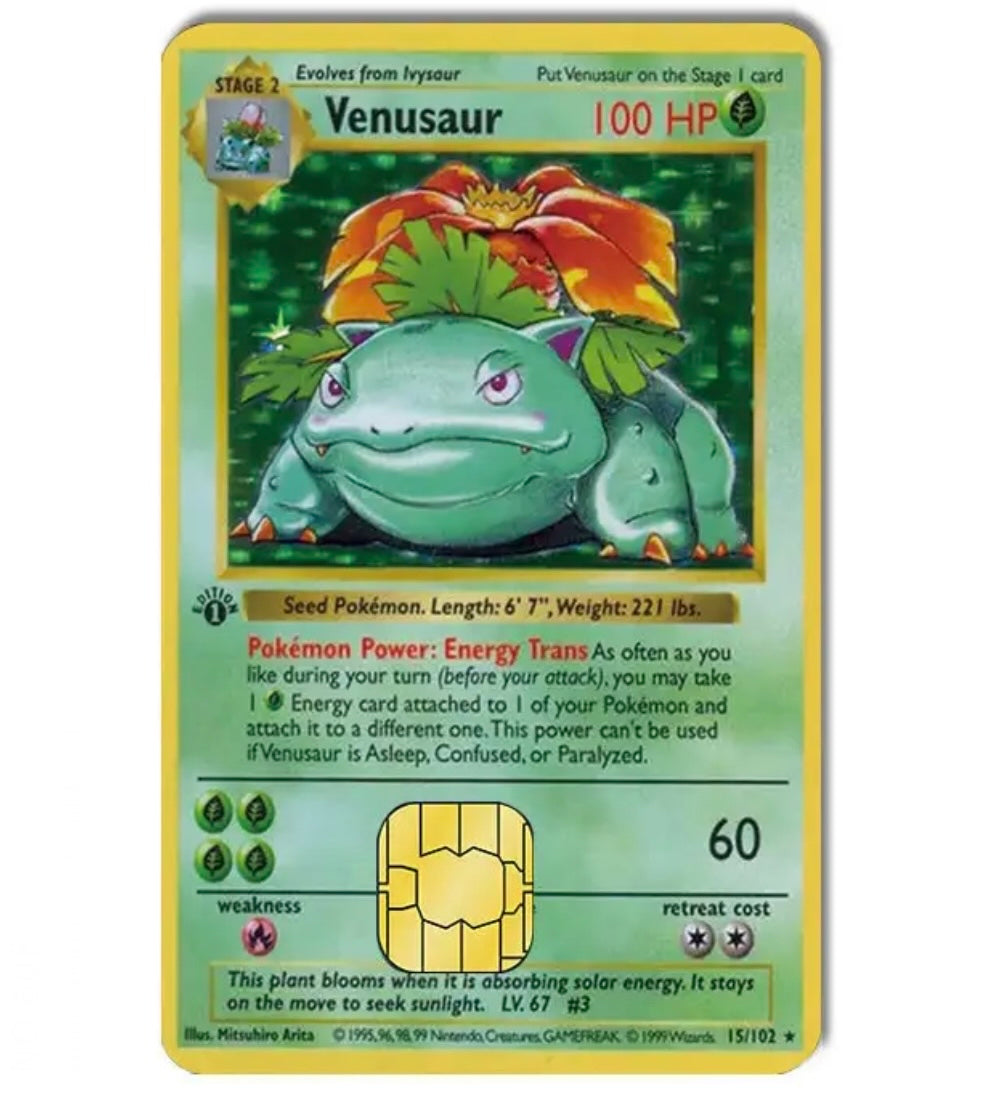 Venusaur Credit Card Decal
