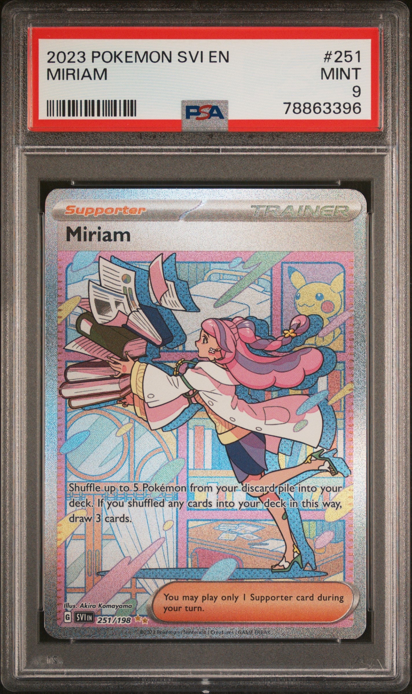 2023 Pokemon Svi EN-Scarlet & Violet 251 Miriam (PSA 9)