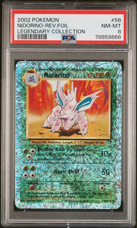 Legendary Collection Nidorino-Reverse Foil (PSA 8)