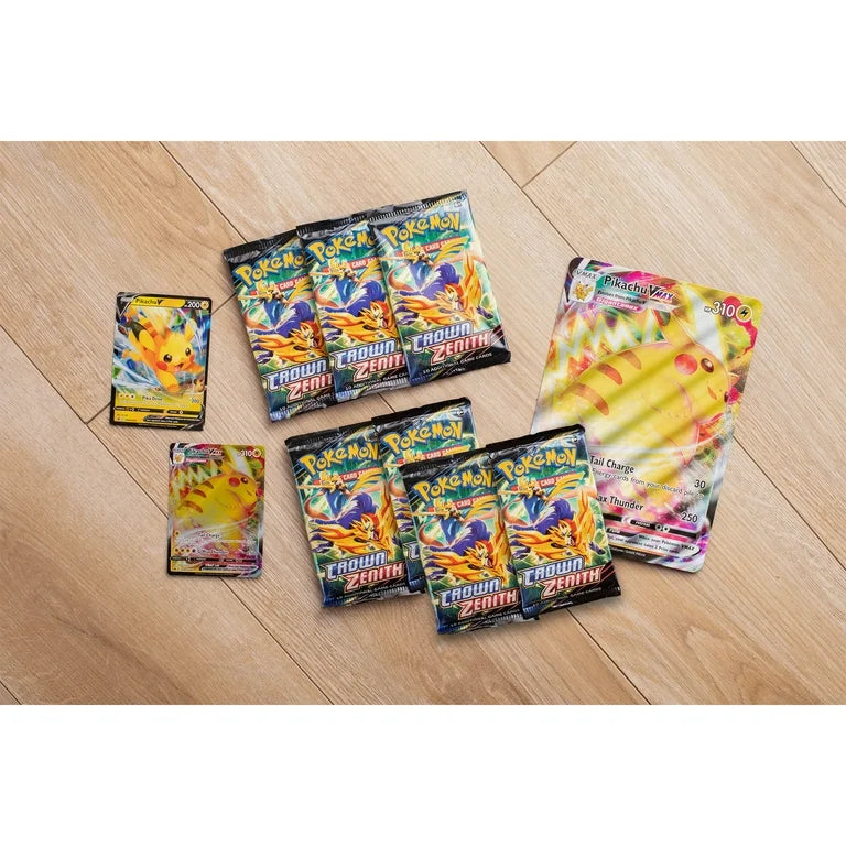 Crown Zenith Special Collection Pikachu Vmax - (7 Booster Packs + Gigantamax Pikachu Included!)